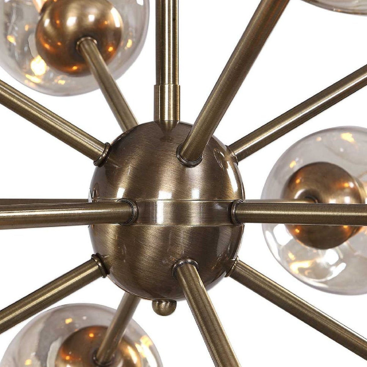 Dimpled Glass 12-Light Chandelier | Uttermost Chet - www.oroa.com