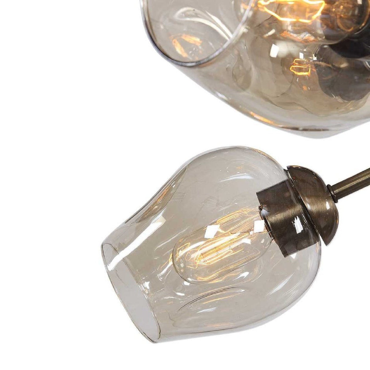Dimpled Glass 12-Light Chandelier | Uttermost Chet - www.oroa.com