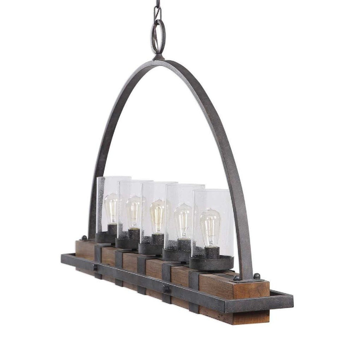 Seeded Glass 5-Light Island Lamp | Uttermost Atwood - www.oroa.com