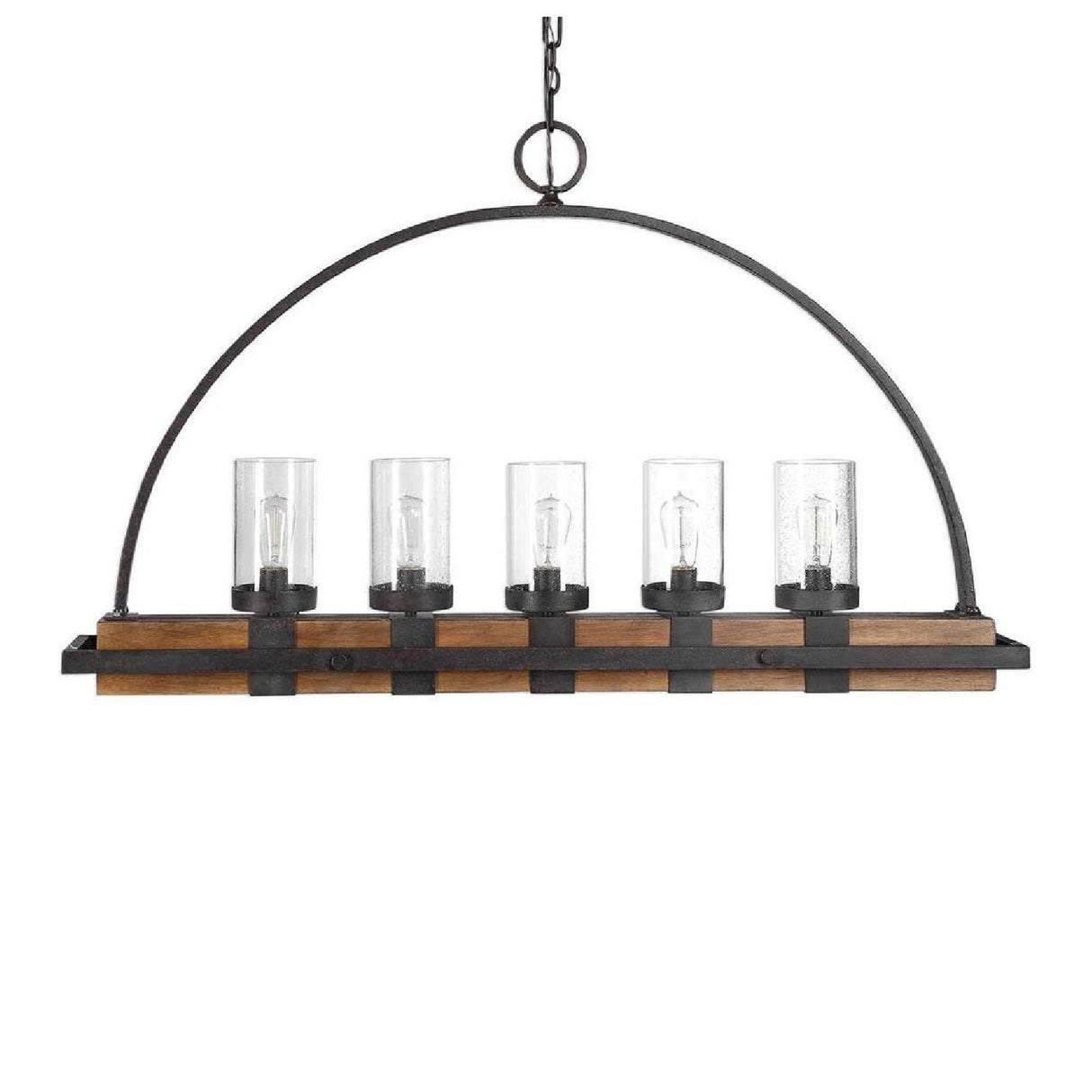 Seeded Glass 5-Light Island Lamp | Uttermost Atwood - www.oroa.com