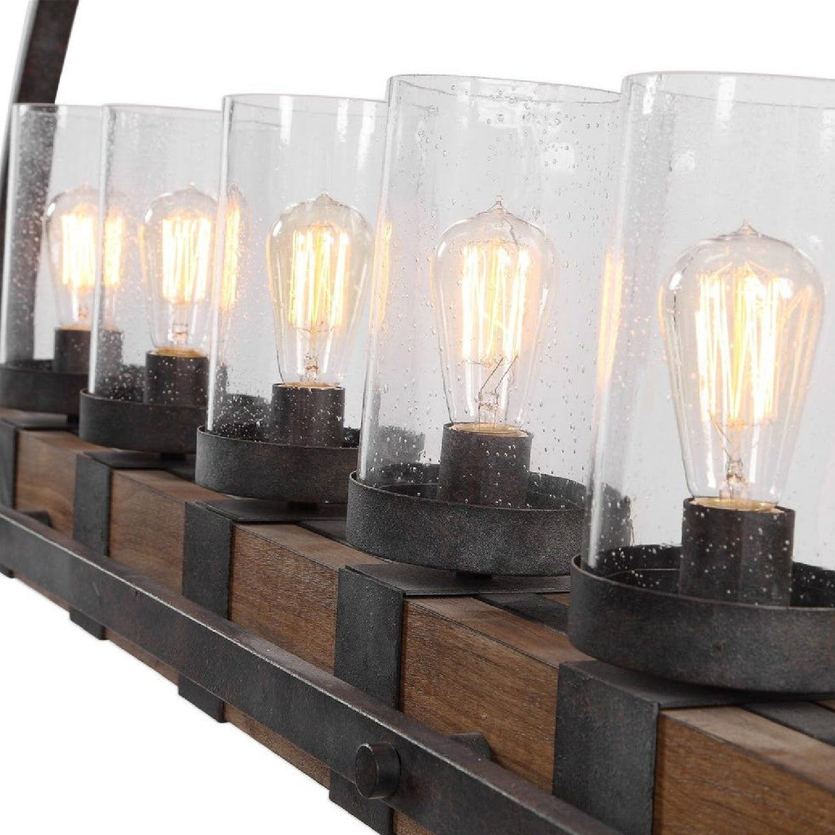 Seeded Glass 5-Light Island Lamp | Uttermost Atwood - www.oroa.com