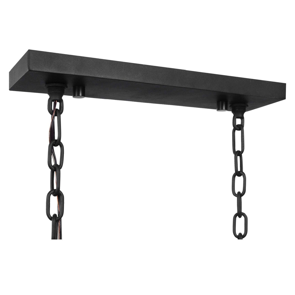 Modern European furniture - Black Framed 6-Light Island Lamp - www.oroa.com