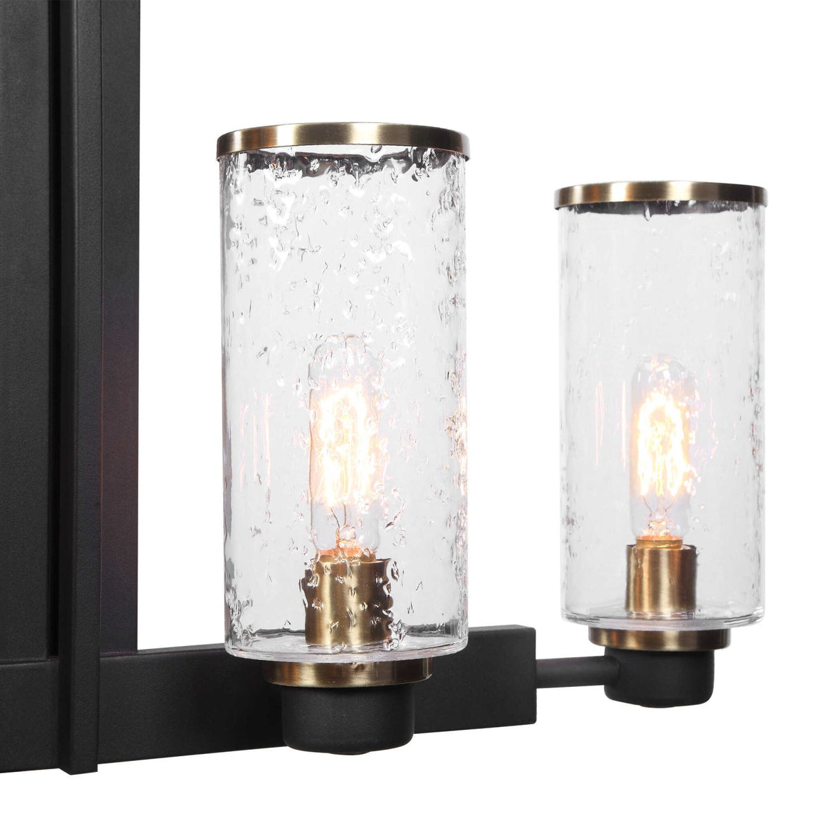 Modern European furniture - Black Framed 6-Light Island Lamp - www.oroa.com
