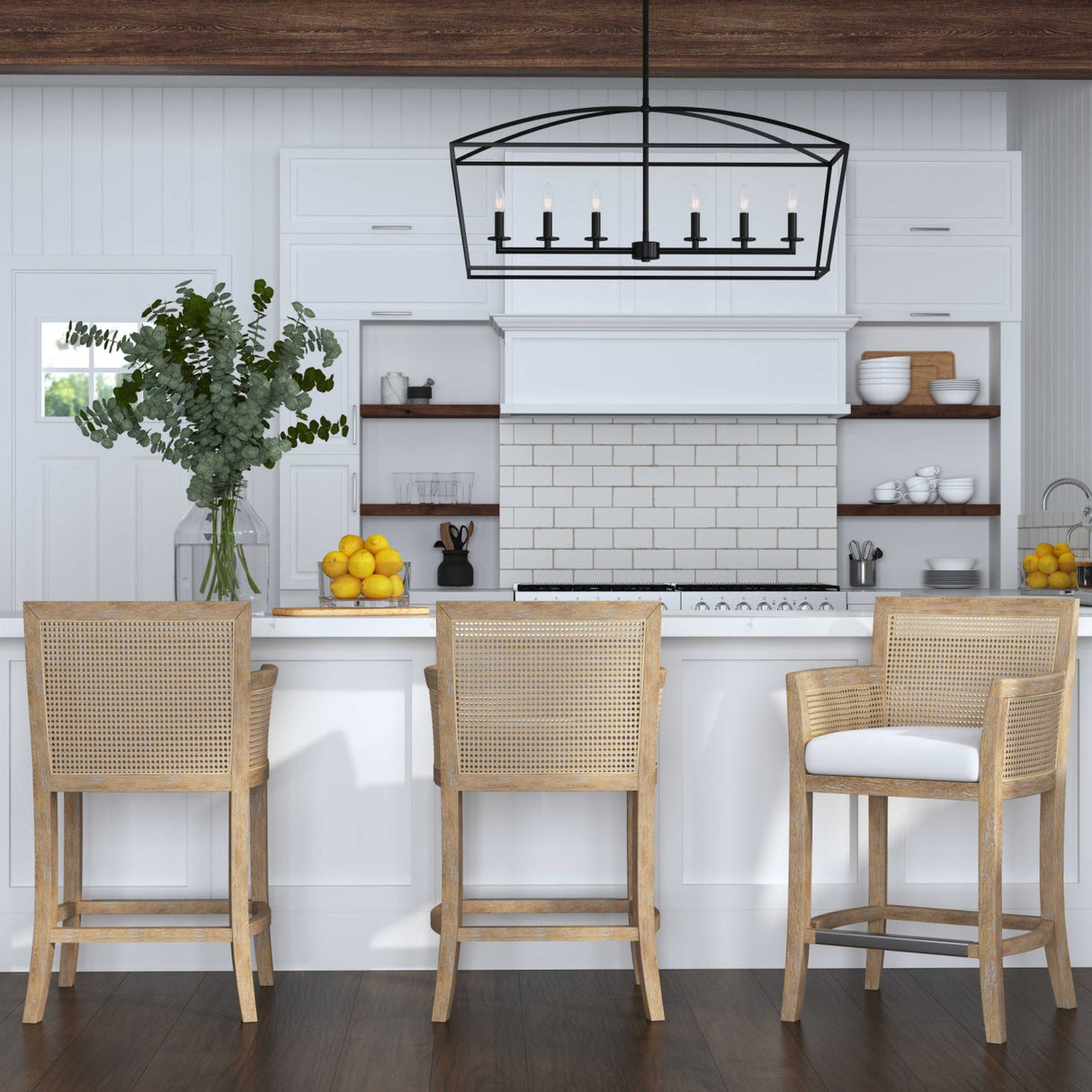 Modern European furniture - Bronze 6-Light Linear Chandelier - www.oroa.com
