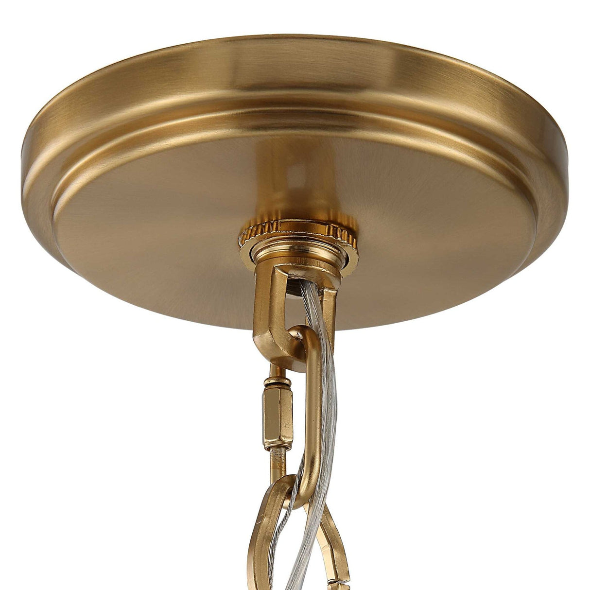 Modern European furniture - White Linen 8-Light Chandelier - www.oroa.com