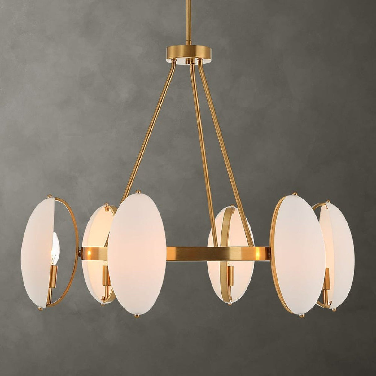 Dome Oval Glass 6-Light Chandelier | Uttermost Oviform - www.oroa.com