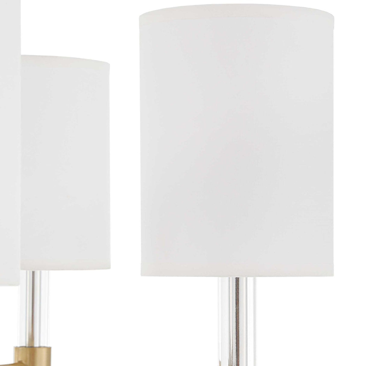 Modern European furniture - White Silken 6-Light Chandelier - www.oroa.com