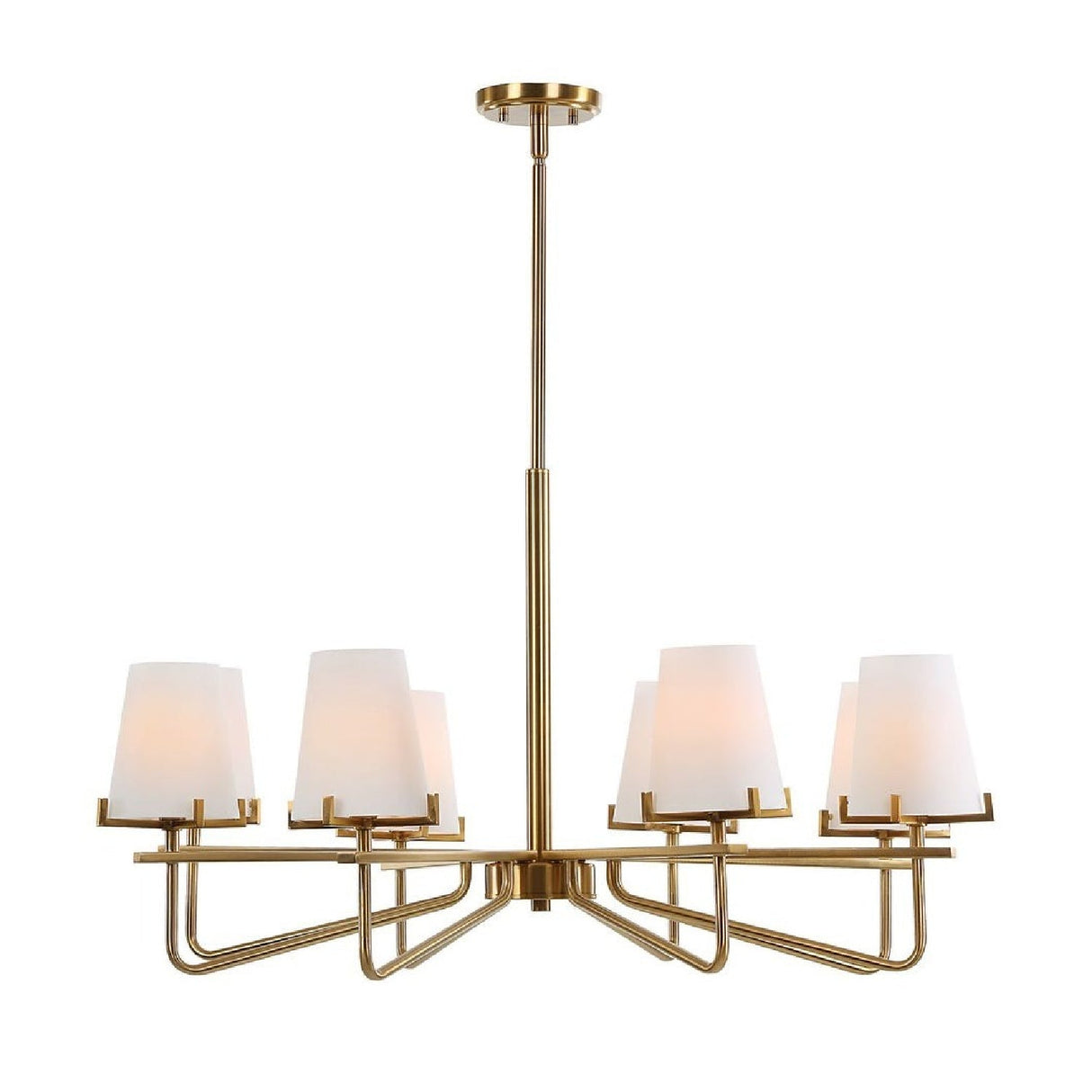Opal Glass Cones 8-Light Chandelier | Uttermost Lassen - www.oroa.com