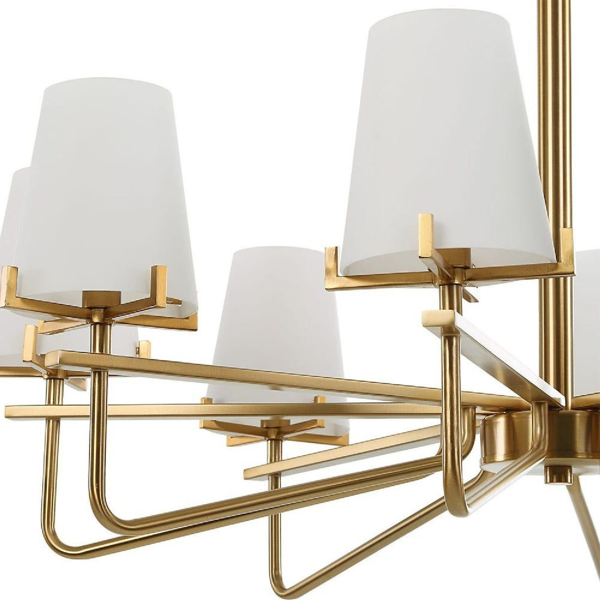 Opal Glass Cones 8-Light Chandelier | Uttermost Lassen - www.oroa.com