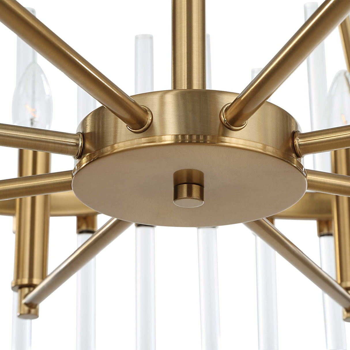 Modern European furniture - Glass Rods 8-Light Chandelier - www.oroa.com