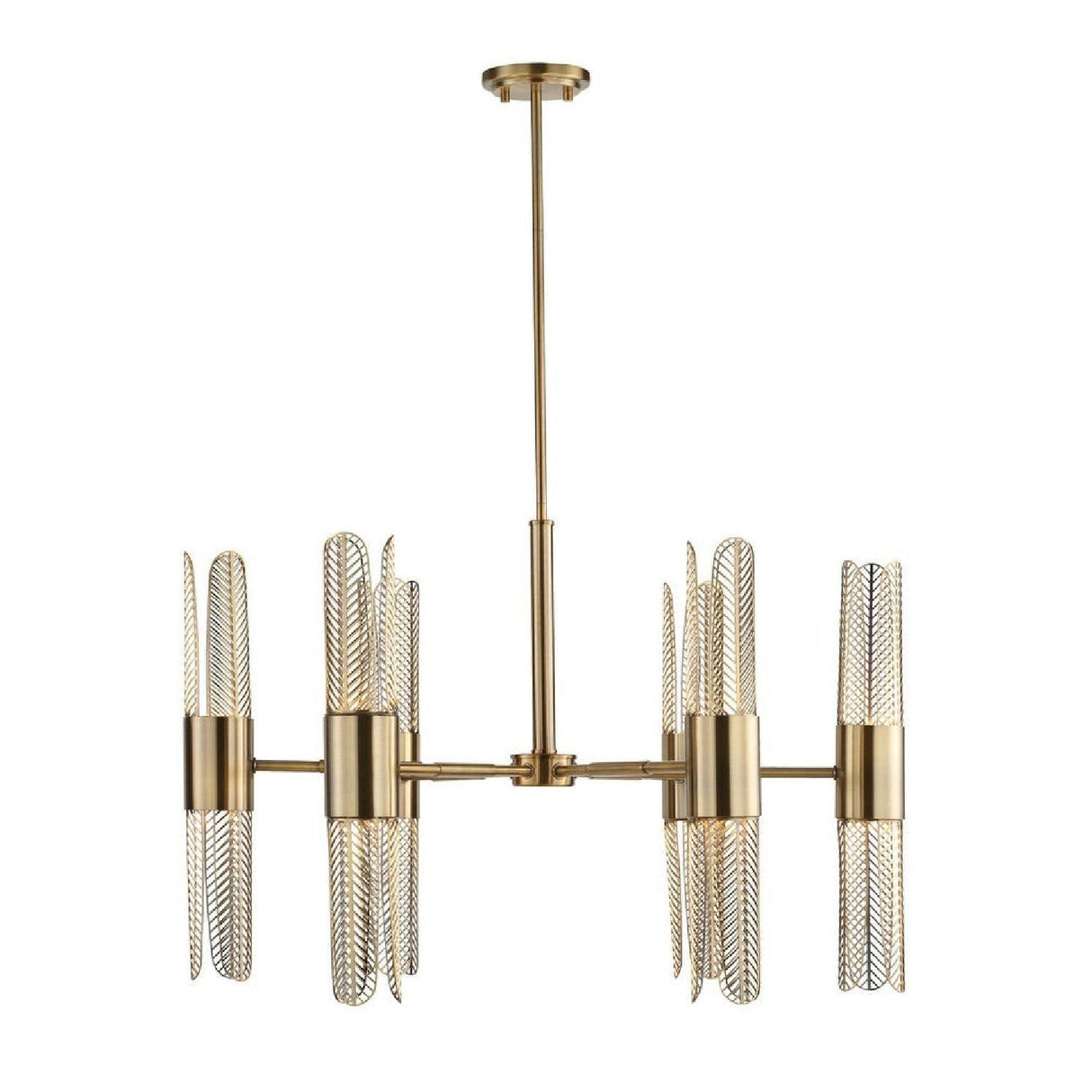 Cutout Brass 12-Light Chandelier | Uttermost Cret - www.oroa.com