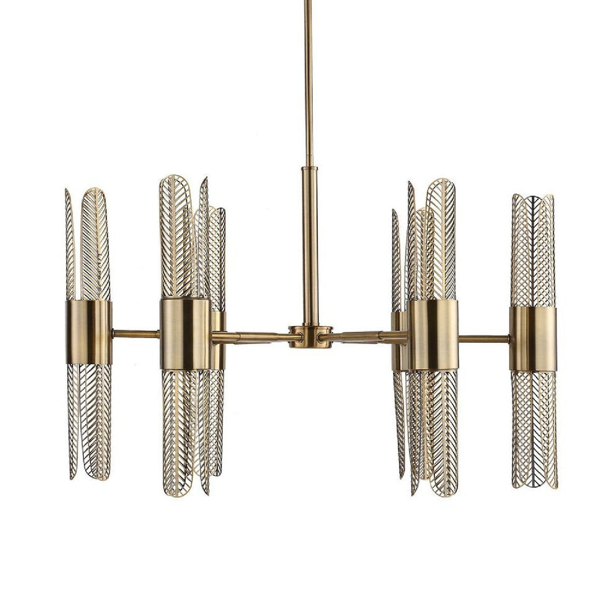 Cutout Brass 12-Light Chandelier | Uttermost Cret - www.oroa.com