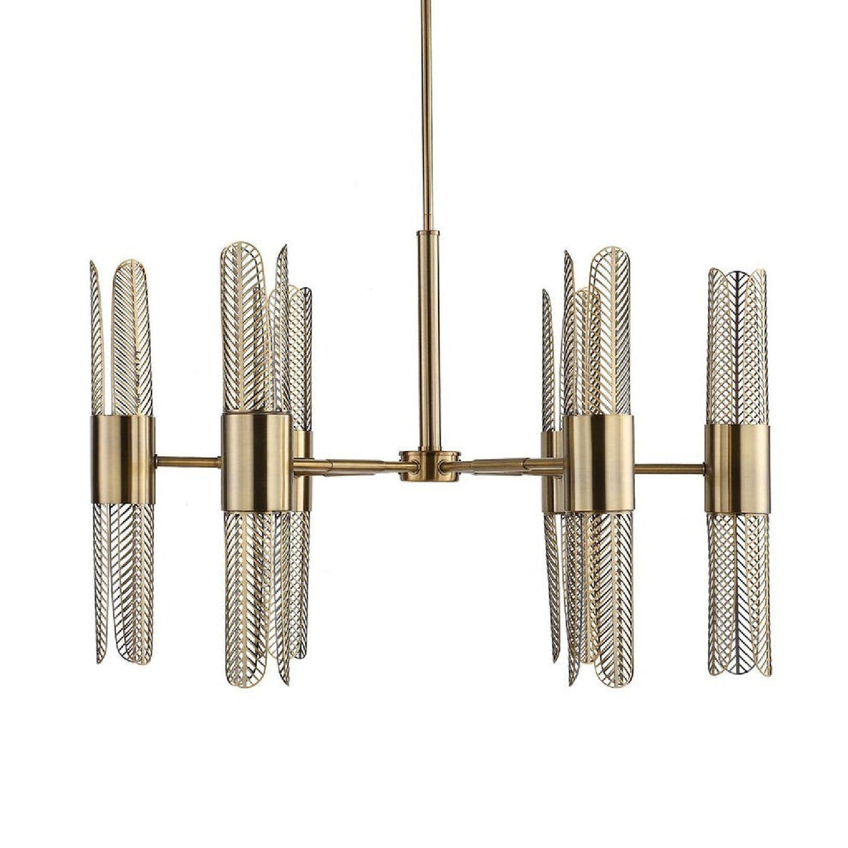 Cutout Brass 12-Light Chandelier | Uttermost Cret - www.oroa.com