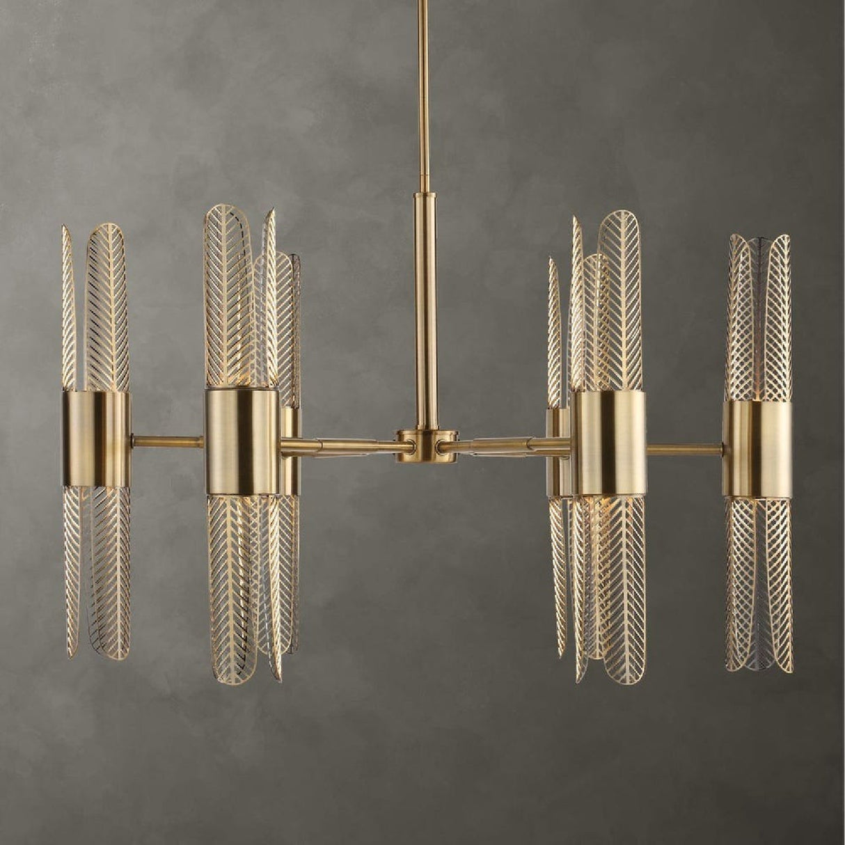 Cutout Brass 12-Light Chandelier | Uttermost Cret - www.oroa.com
