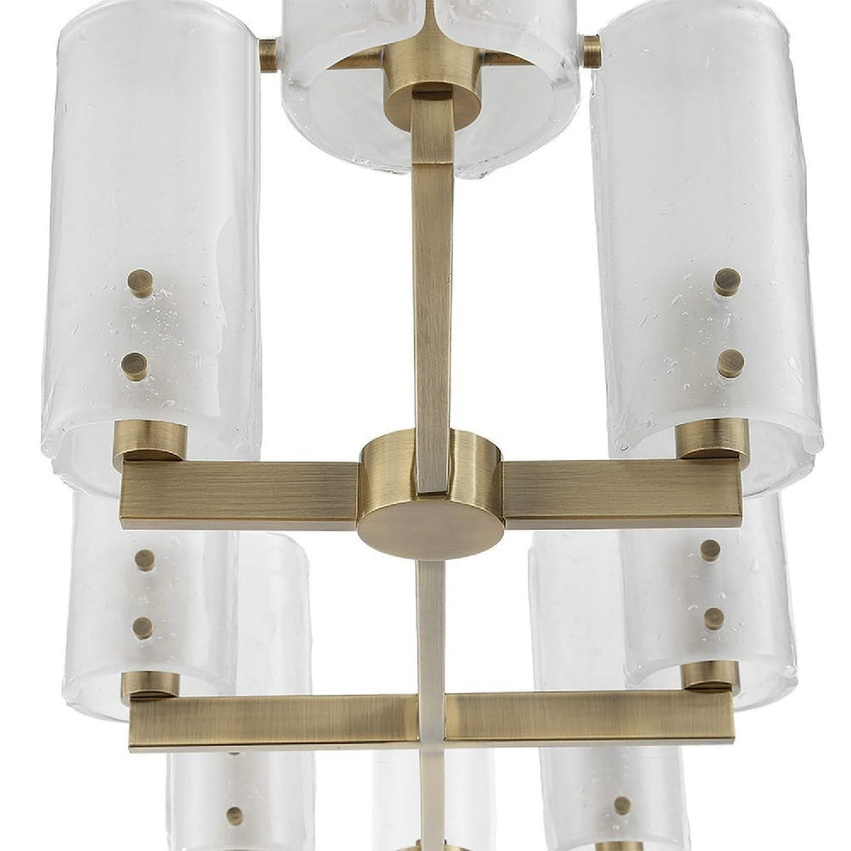 Seeded Glass 8-Light Linear Chandelier | Uttermost Mistie - www.oroa.com