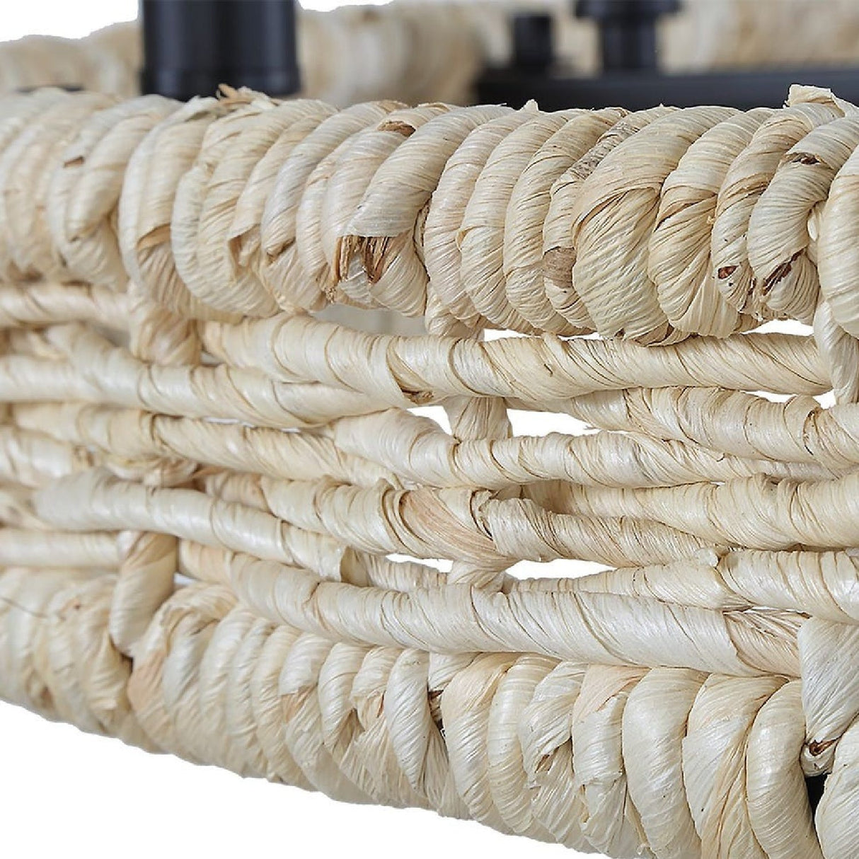 Modern European furniture - Woven Rattan Ring 8-Light Chandelier - www.oroa.com