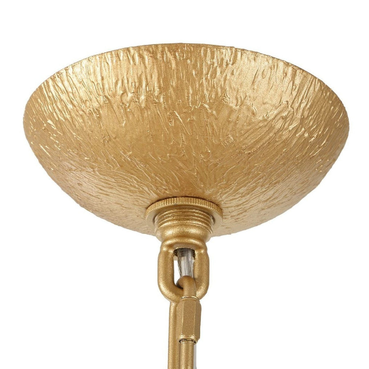 9-Light White Linen Chandelier | Uttermost Seville - www.oroa.com