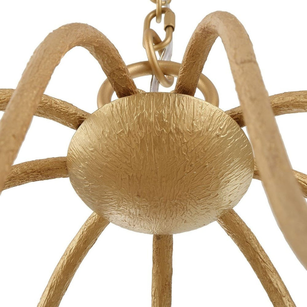 9-Light White Linen Chandelier | Uttermost Seville - www.oroa.com