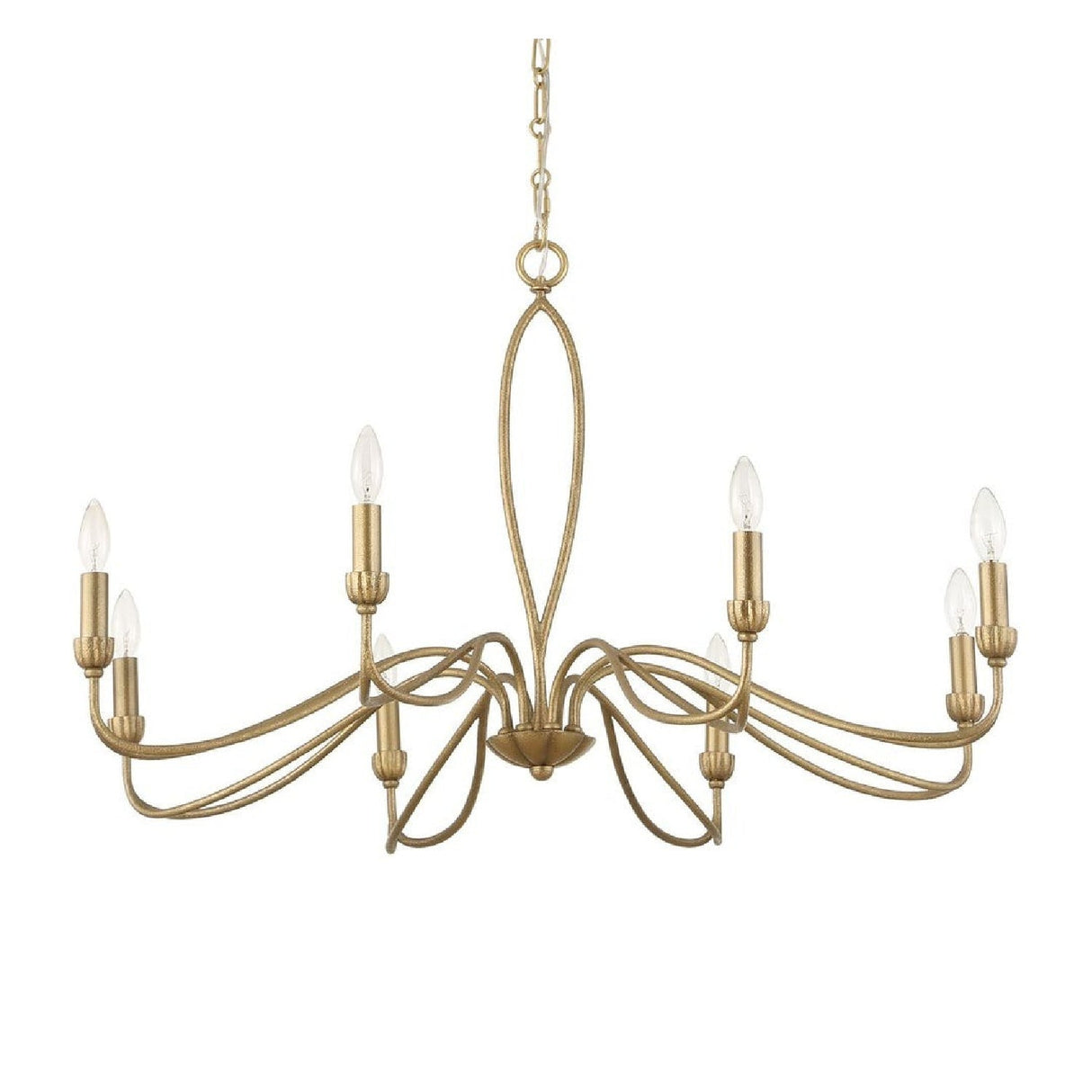 Gold Marquise Inspired 8-Light Chandelier | Uttermost Corella - www.oroa.com