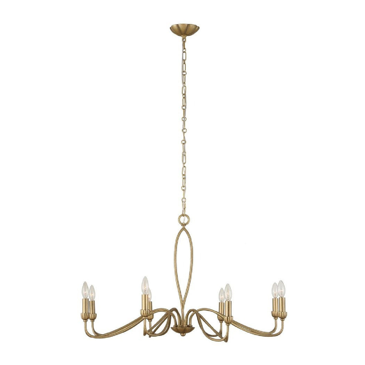 Gold Marquise Inspired 8-Light Chandelier | Uttermost Corella - www.oroa.com