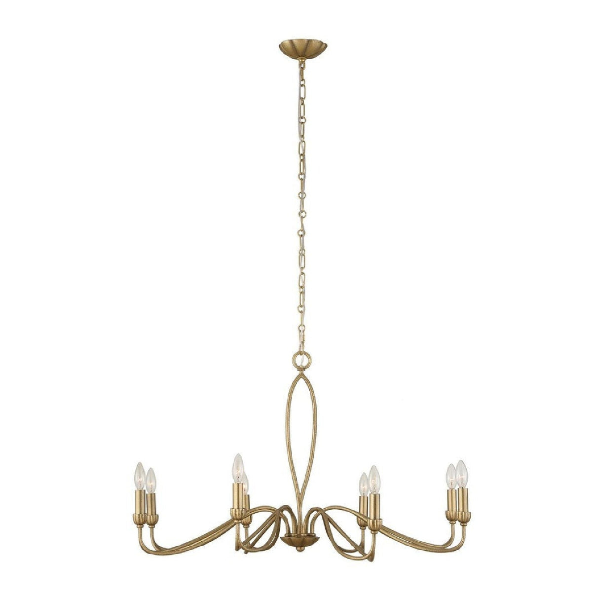 Gold Marquise Inspired 8-Light Chandelier | Uttermost Corella - www.oroa.com