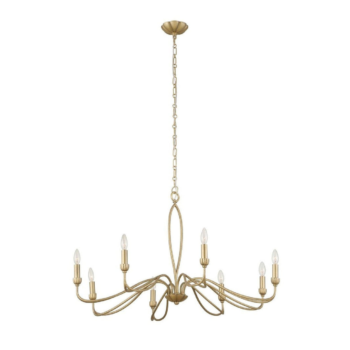 Gold Marquise Inspired 8-Light Chandelier | Uttermost Corella - www.oroa.com