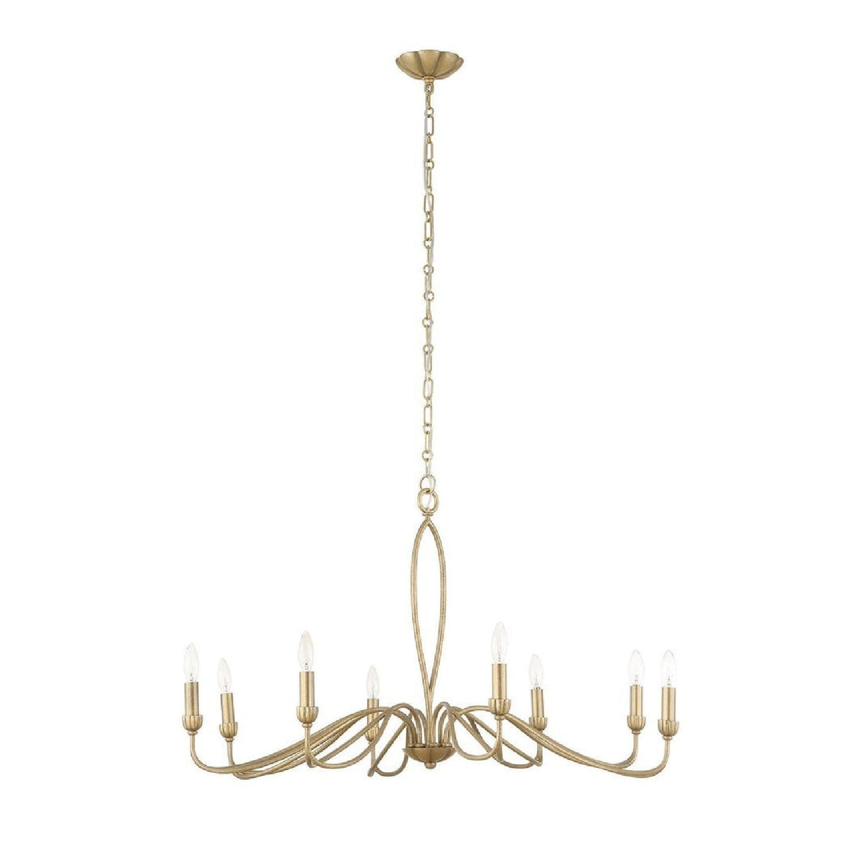 Gold Marquise Inspired 8-Light Chandelier | Uttermost Corella - www.oroa.com