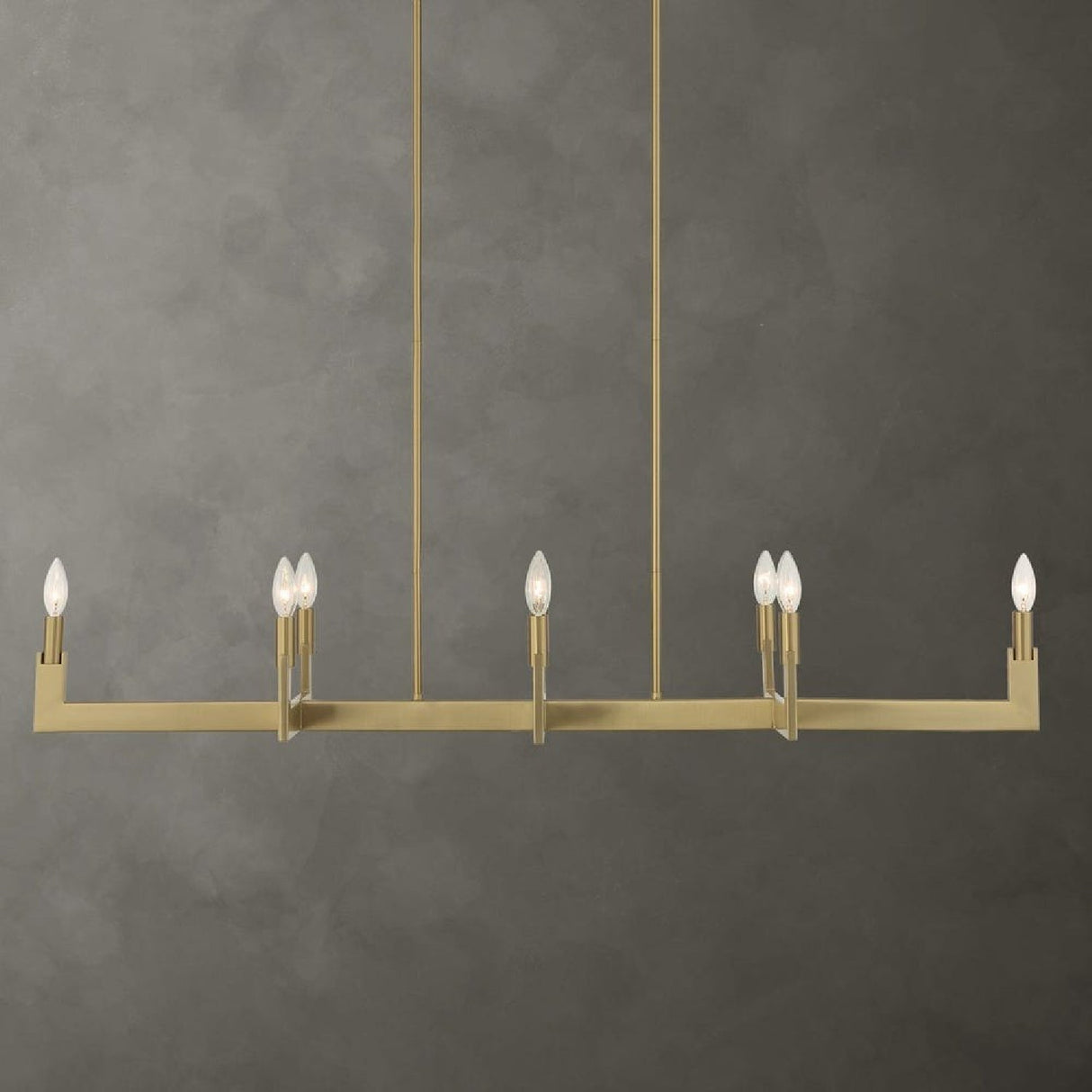 Brass Adjustable Linear Chandelier | Uttermost Cordoba - www.oroa.com
