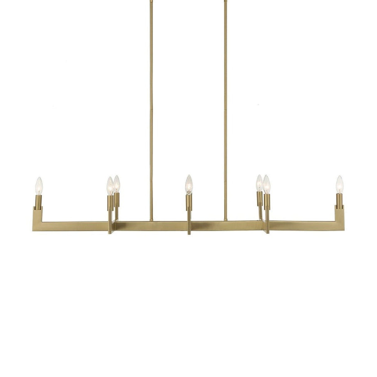 Brass Adjustable Linear Chandelier | Uttermost Cordoba - www.oroa.com