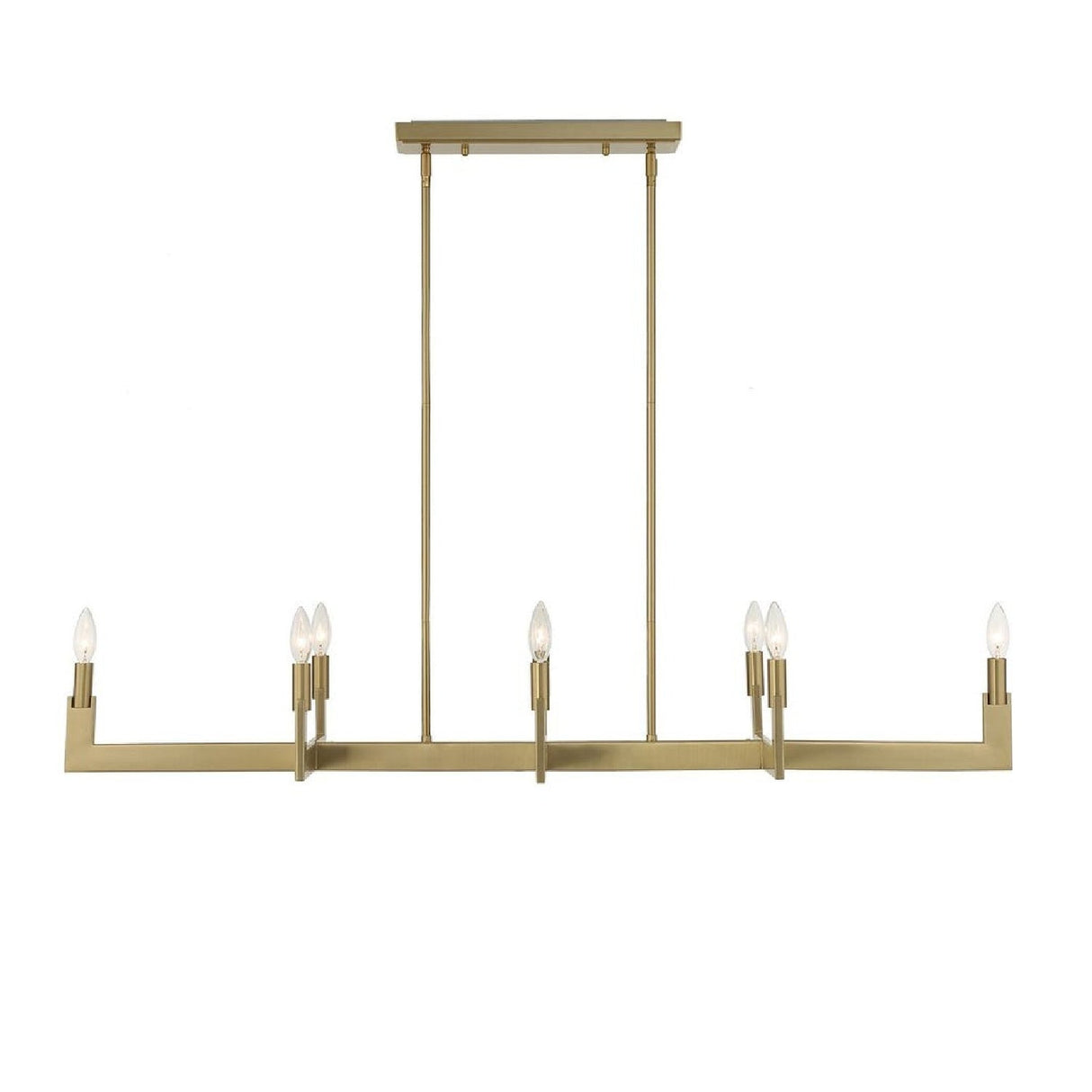 Brass Adjustable Linear Chandelier | Uttermost Cordoba - www.oroa.com