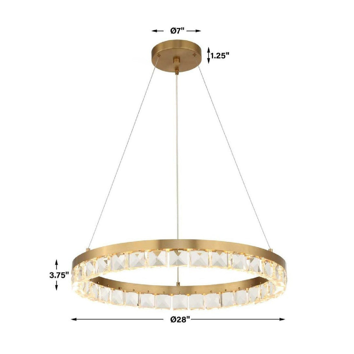 Crystal Ring LED Chandelier | Uttermost Segovia - www.oroa.com