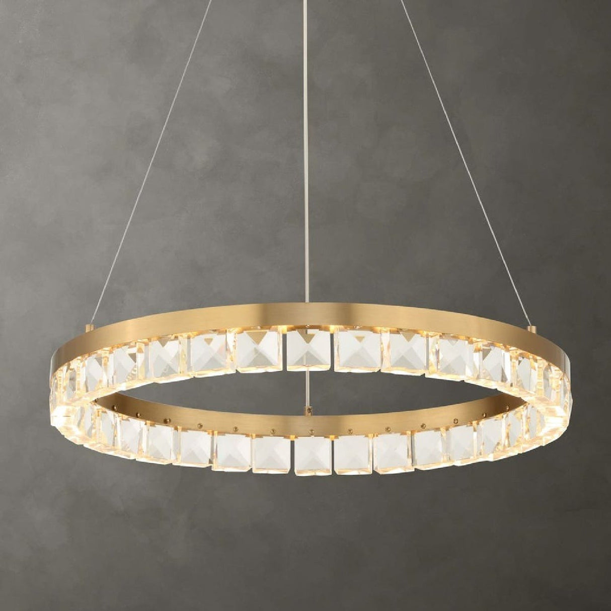 Crystal Ring LED Chandelier – Segovia – alternate view 9