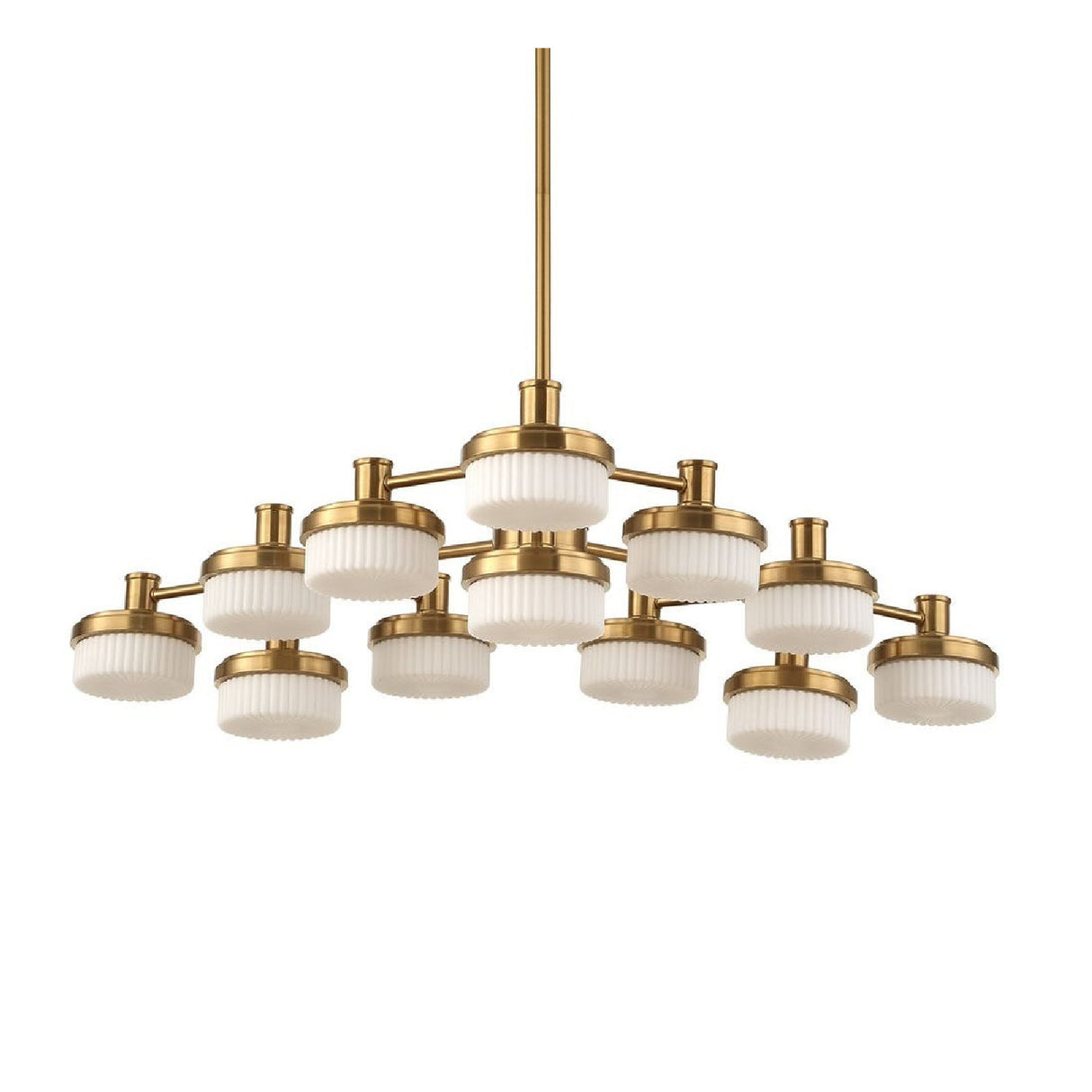 White Opal 12-Light LED Chandelier | Uttermost Wedge - www.oroa.com