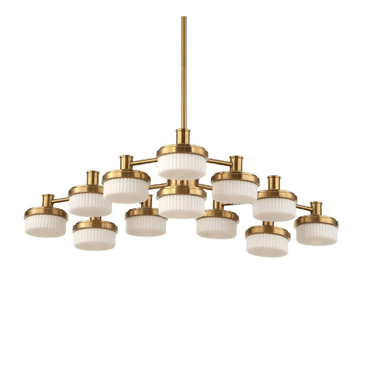 White Opal 12-Light LED Chandelier | Uttermost Wedge - www.oroa.com