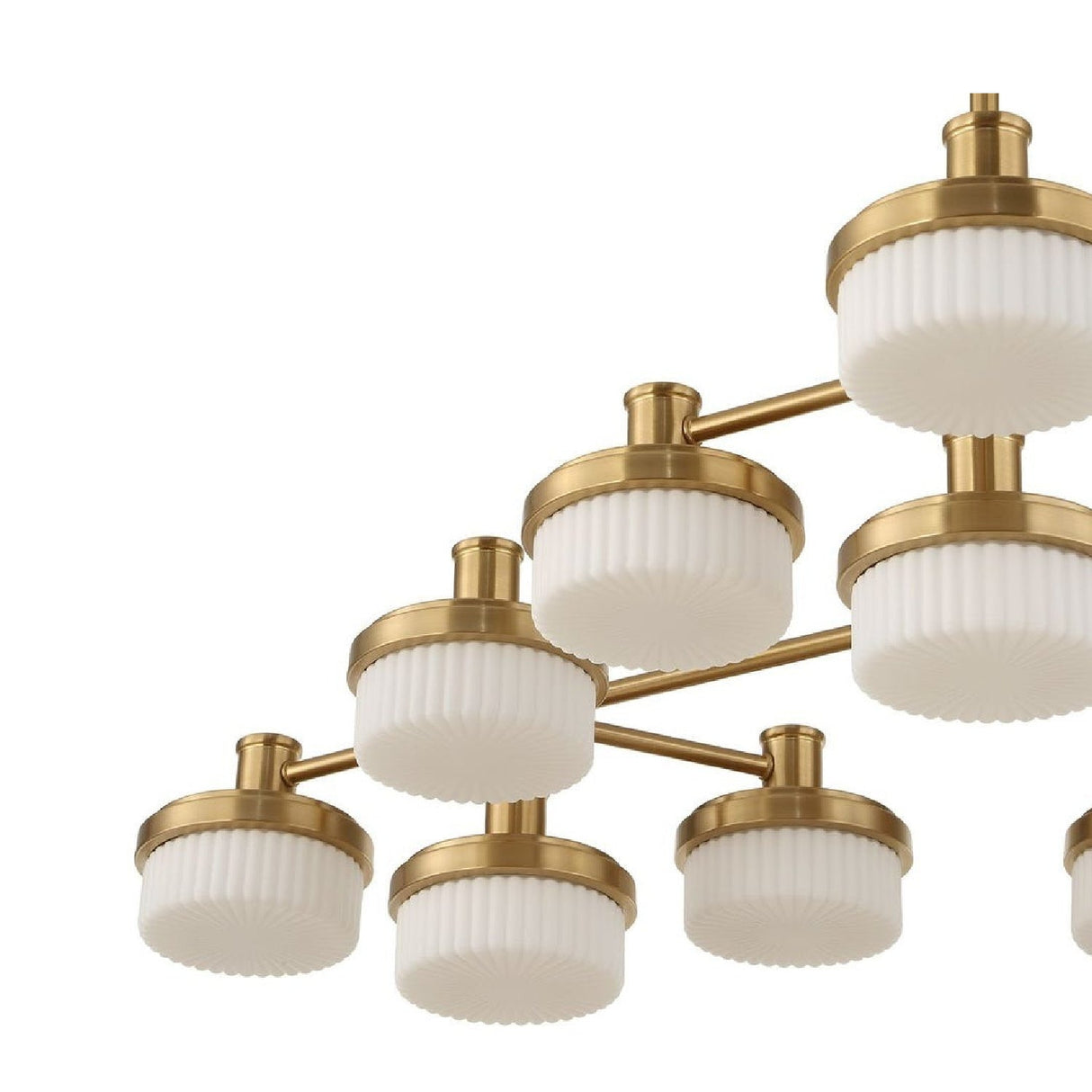 White Opal 12-Light LED Chandelier | Uttermost Wedge - www.oroa.com