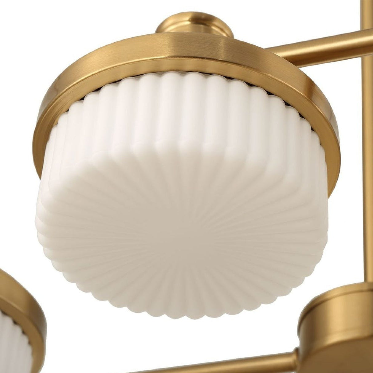 White Opal 12-Light LED Chandelier | Uttermost Wedge - www.oroa.com