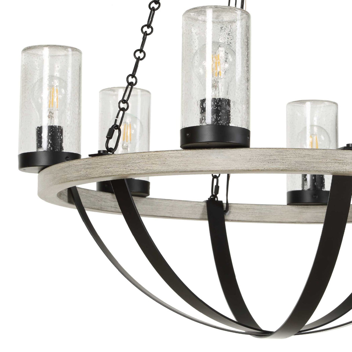 Modern European furniture - Seeded Glass 6-Light Indoor/Outdoor Chandelier - www.oroa.com