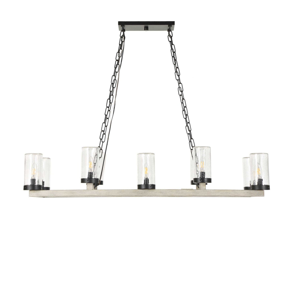 Modern European furniture - Seeded Glass 10-Light Indoor/Outdoor Chandelier - www.oroa.com