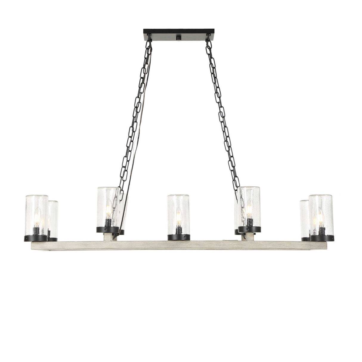 Modern European furniture - Seeded Glass 10-Light Indoor/Outdoor Chandelier - www.oroa.com