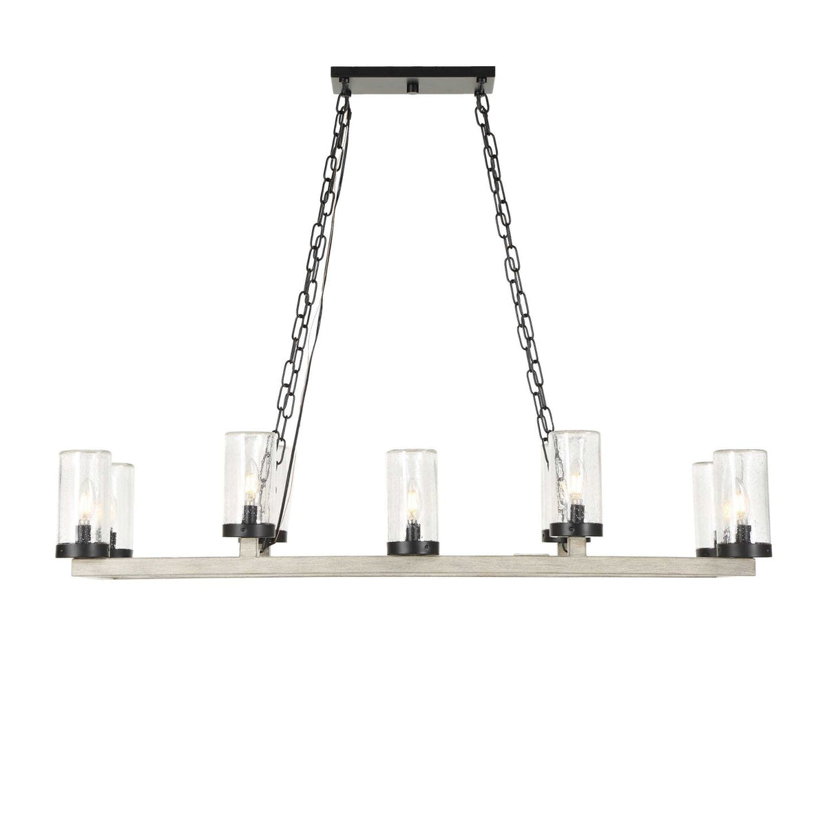 Modern European furniture - Seeded Glass 10-Light Indoor/Outdoor Chandelier - www.oroa.com