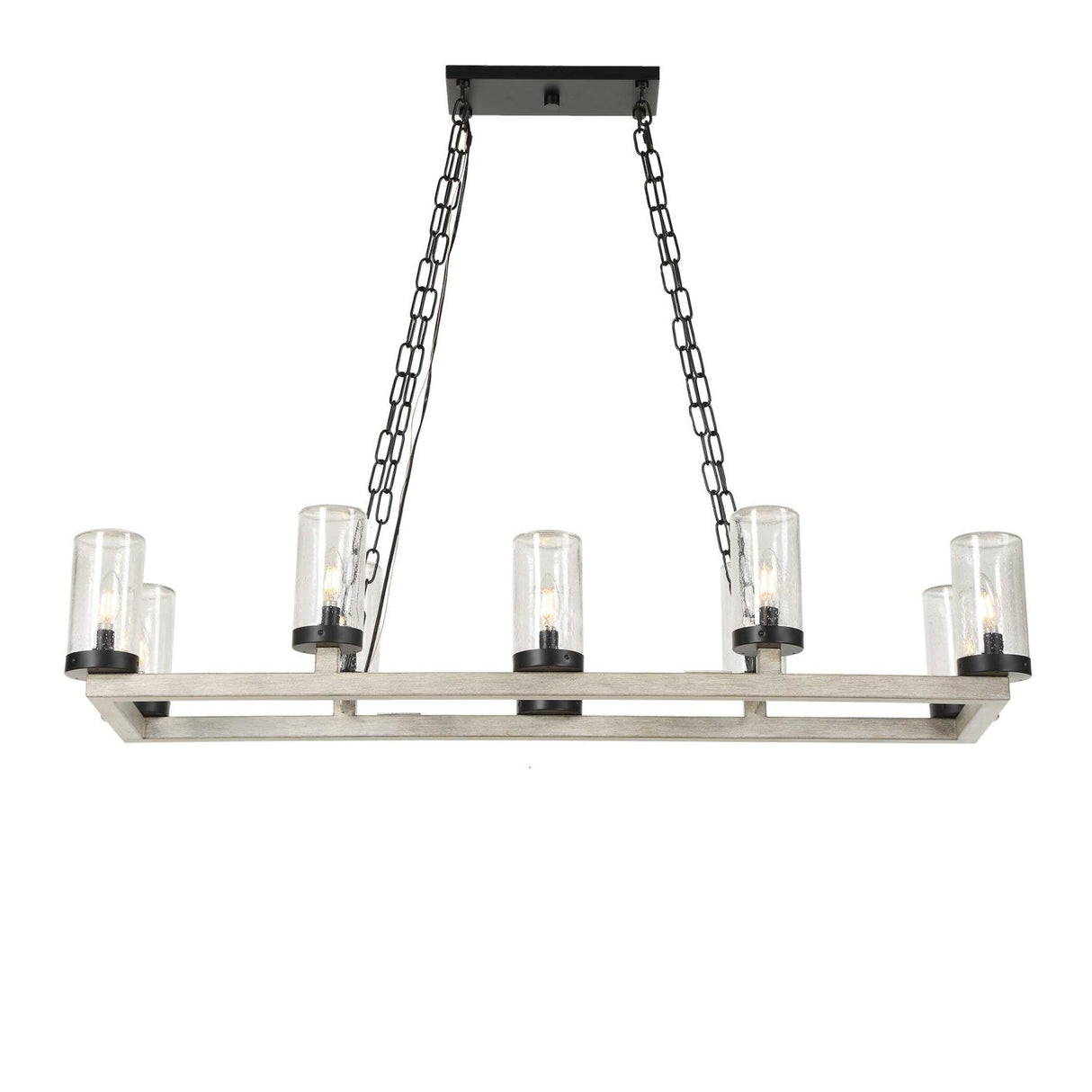 Modern European furniture - Seeded Glass 10-Light Indoor/Outdoor Chandelier - www.oroa.com
