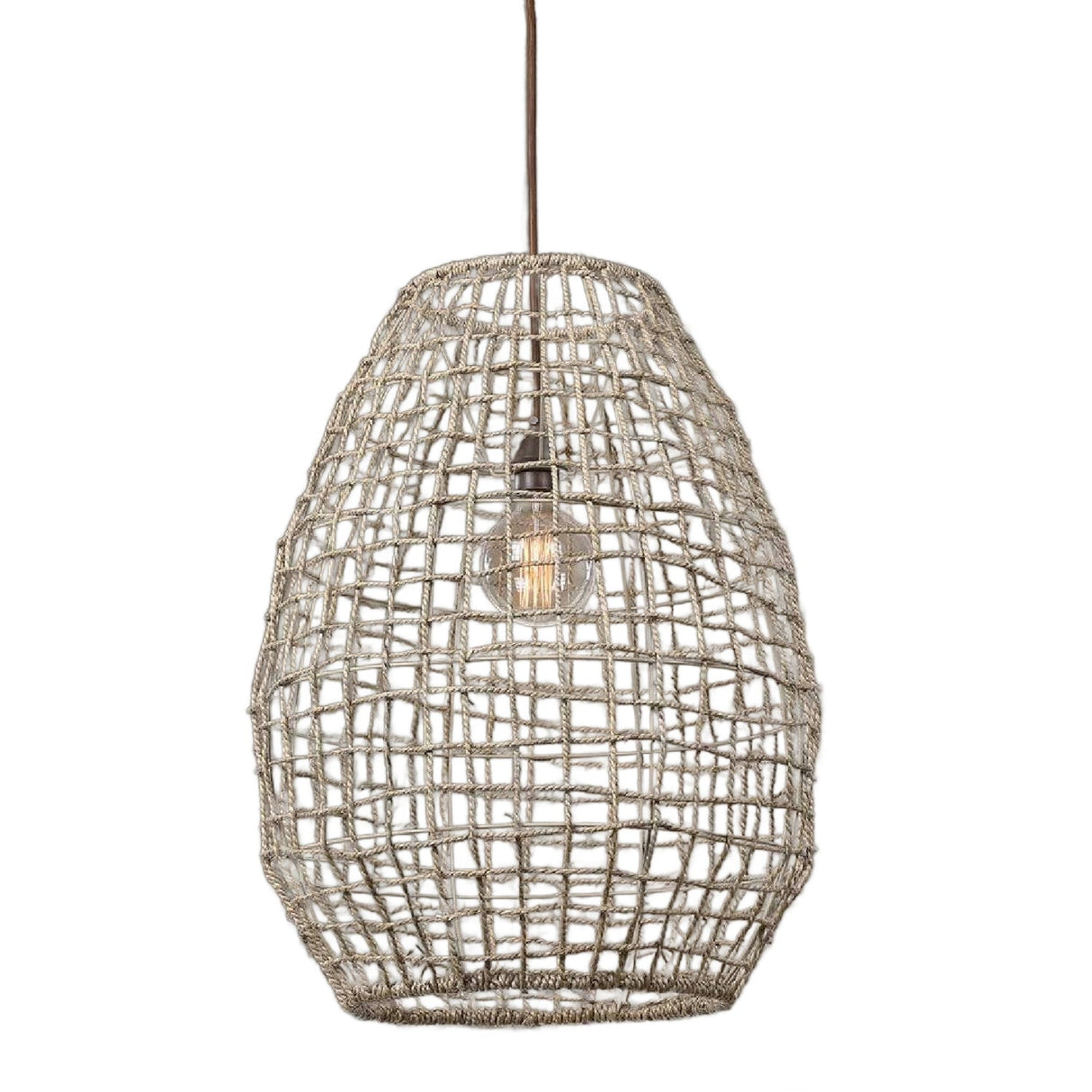 Modern European furniture - Woven Seagrass 1-Light Pendant Lamp - www.oroa.com