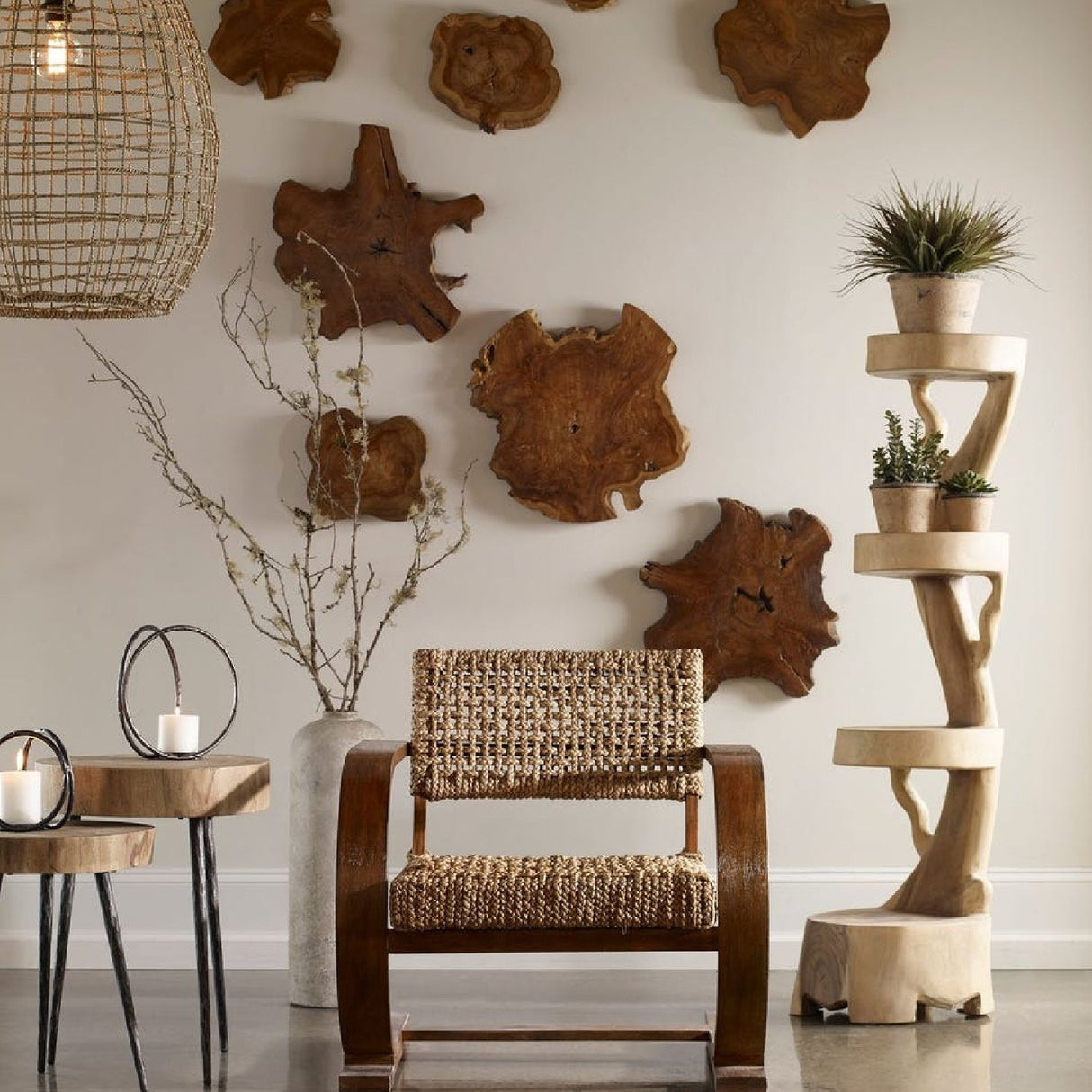 Modern European furniture - Woven Seagrass 1-Light Pendant Lamp - www.oroa.com