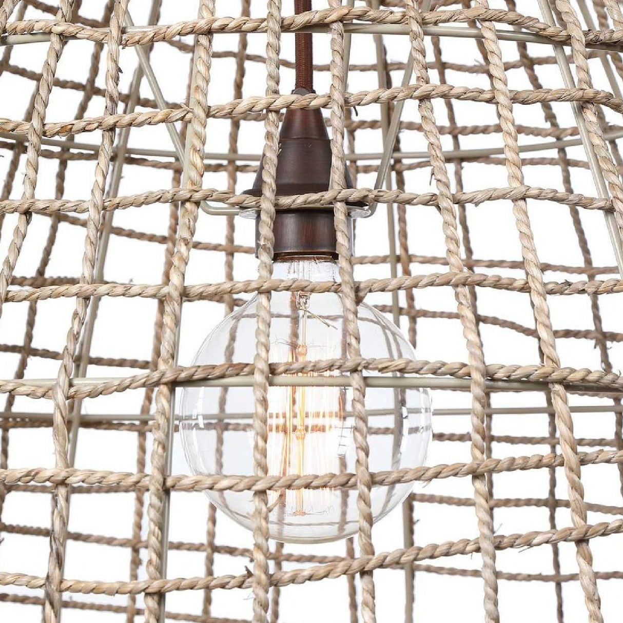 Modern European furniture - Woven Seagrass 1-Light Pendant Lamp - www.oroa.com