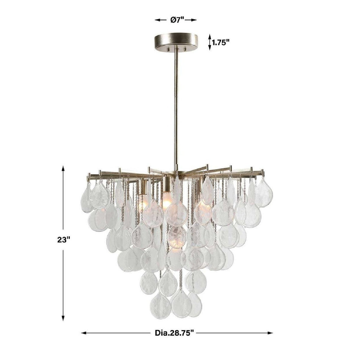 Teardrop-Shaped Glass Pendant Lamp | Uttermost Goccia - www.oroa.com