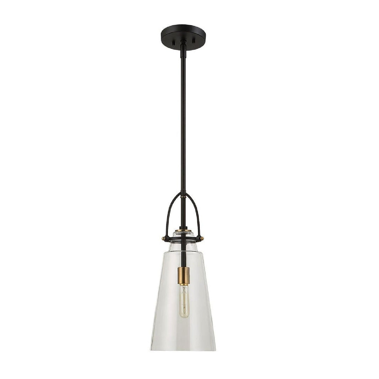 Tapered Clear Glass Pendant Lamp | Uttermost Saugus - www.oroa.com