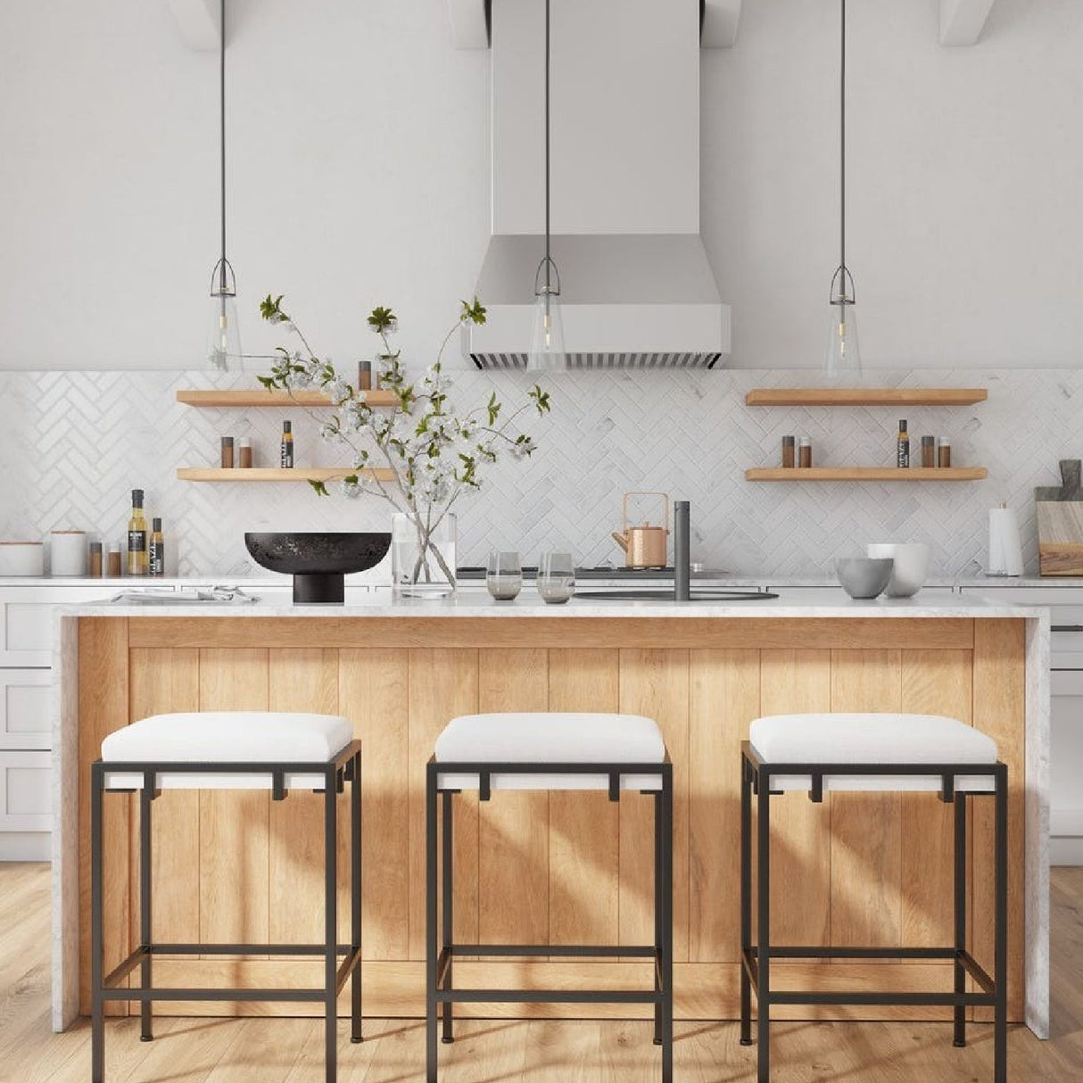 Tapered Clear Glass Pendant Lamp | Uttermost Saugus - www.oroa.com