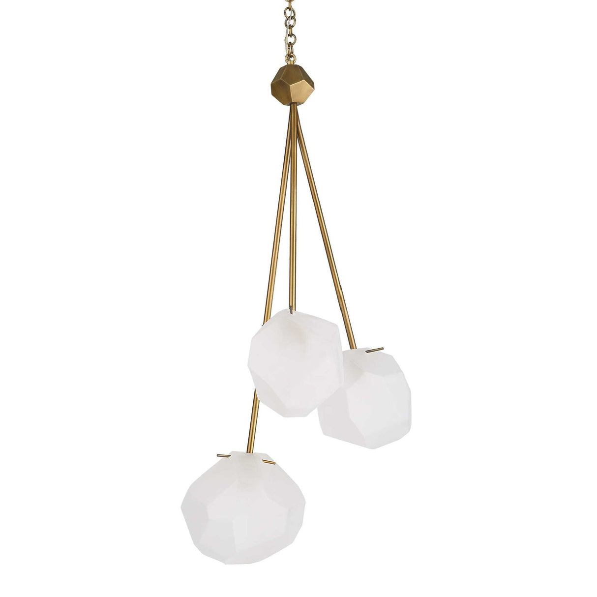 Modern European furniture - Geometrical Glass 3-Light Pendant Lamp - www.oroa.com
