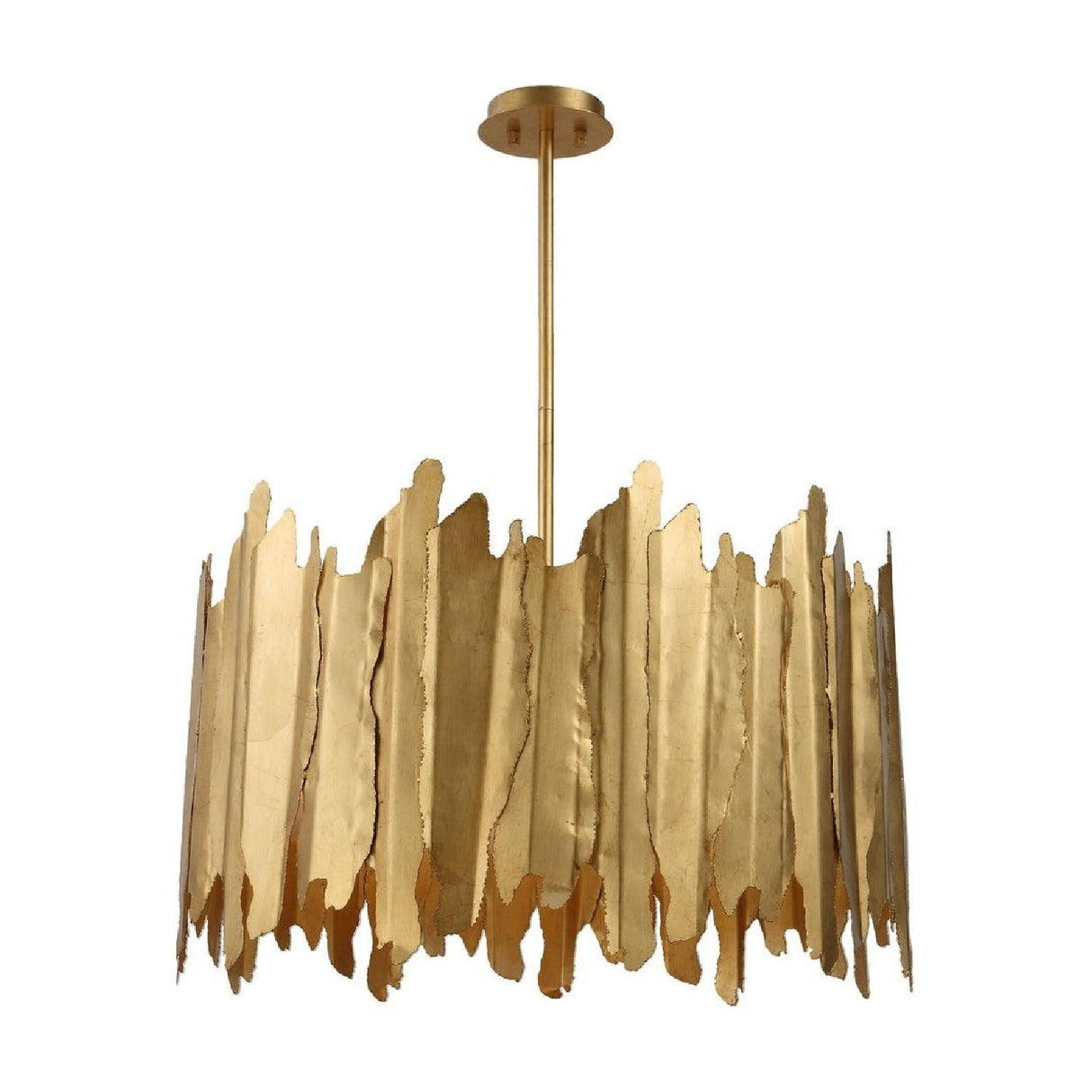 Gold Sheets 8-Light Pendant Lamp | Uttermost Golden Gate - www.oroa.com