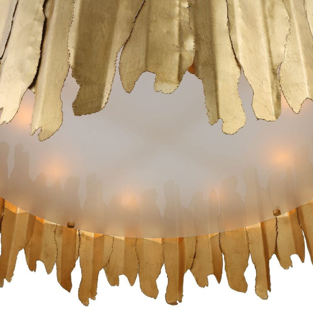 Gold Sheets 8-Light Pendant Lamp | Uttermost Golden Gate - www.oroa.com